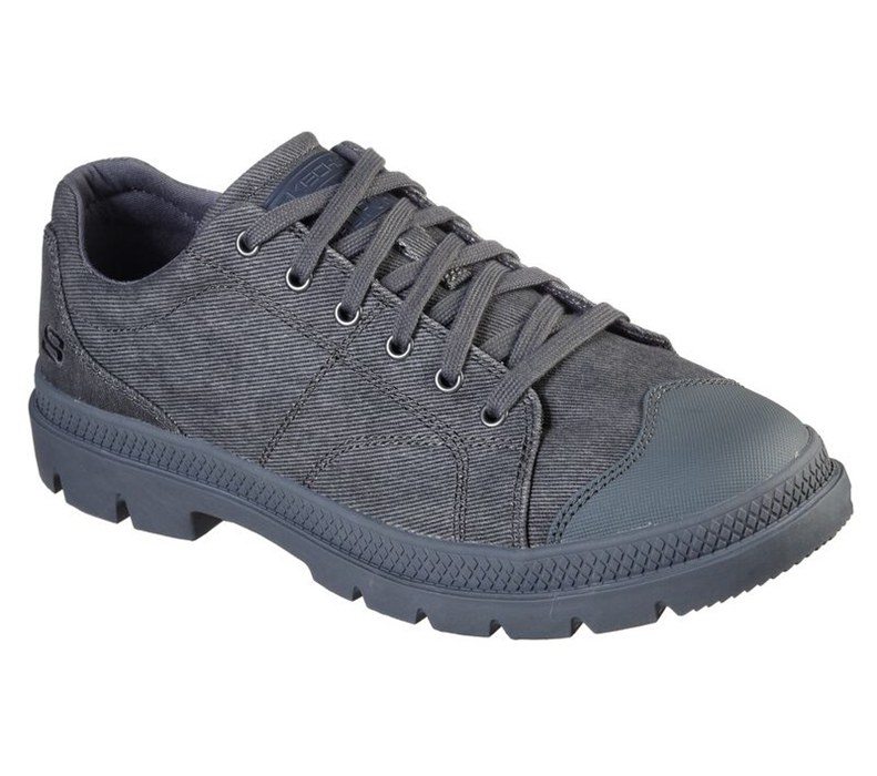 Skechers Relaxed Fit: Roadout - Pelson - Mens Sneakers Grey [AU-WA1259]